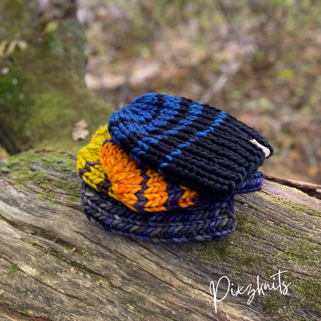Mens Handknit Merino Wool Hat