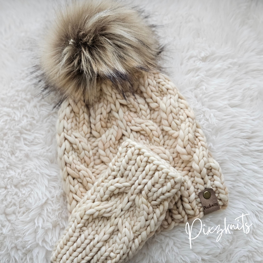 The Wheatley Hat & Fingerless Glove Set