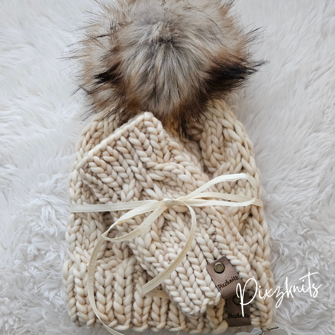 The Wheatley Hat & Fingerless Glove Set