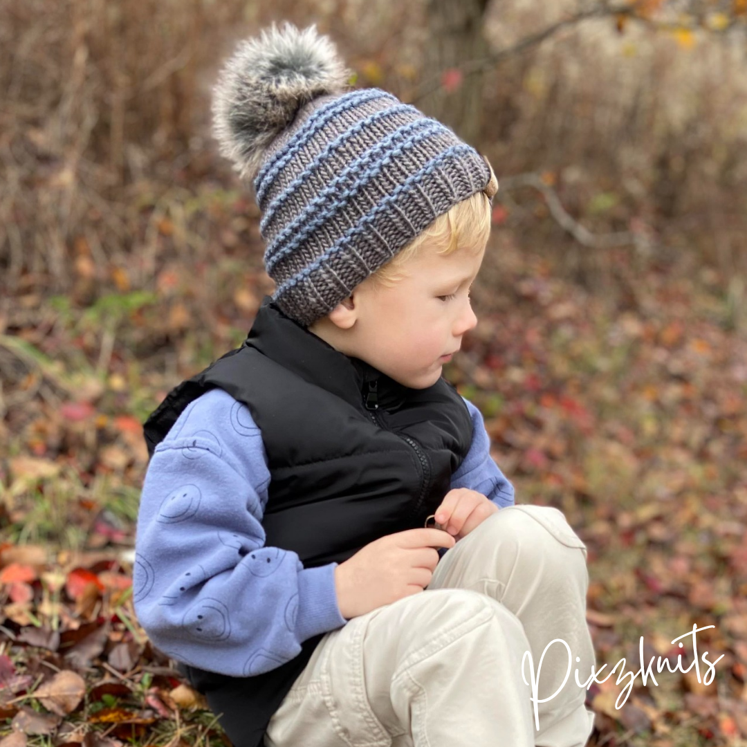Striped Pixie Beanie Pattern
