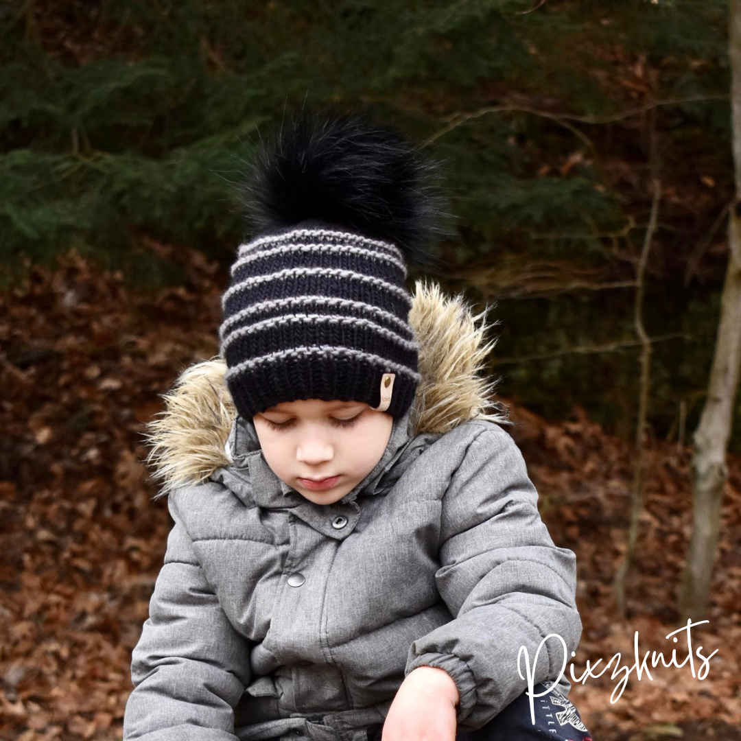 Striped Pixie Beanie Pattern