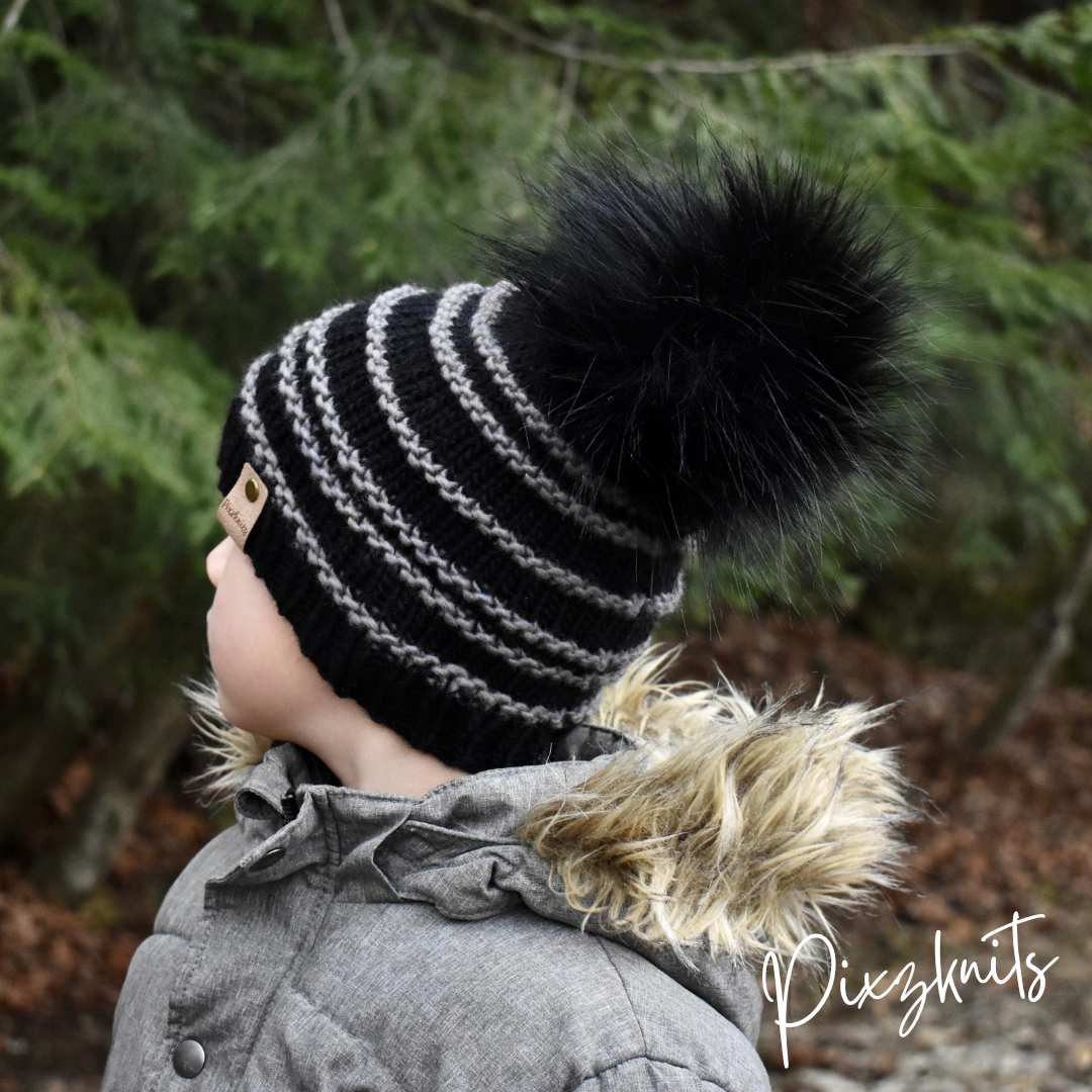 Striped Pixie Beanie Pattern