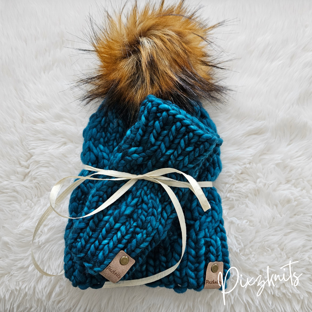 The Wheatley Hat & Fingerless Glove Set