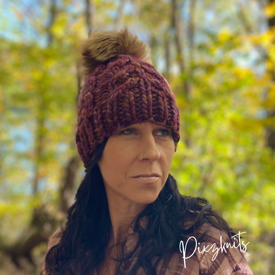Merino Wool Handknit Hat
