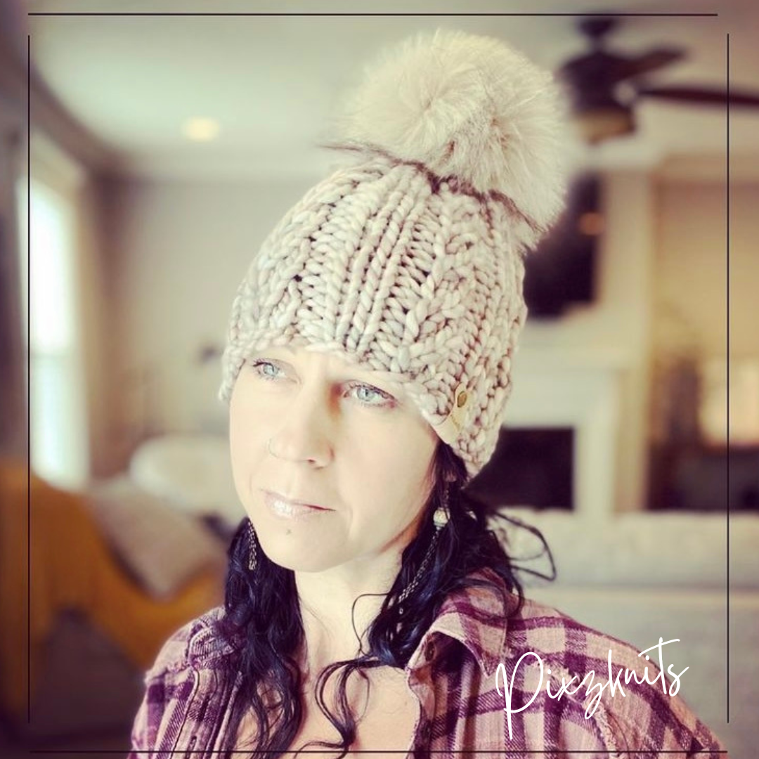 Merino Wool Cabled Hat