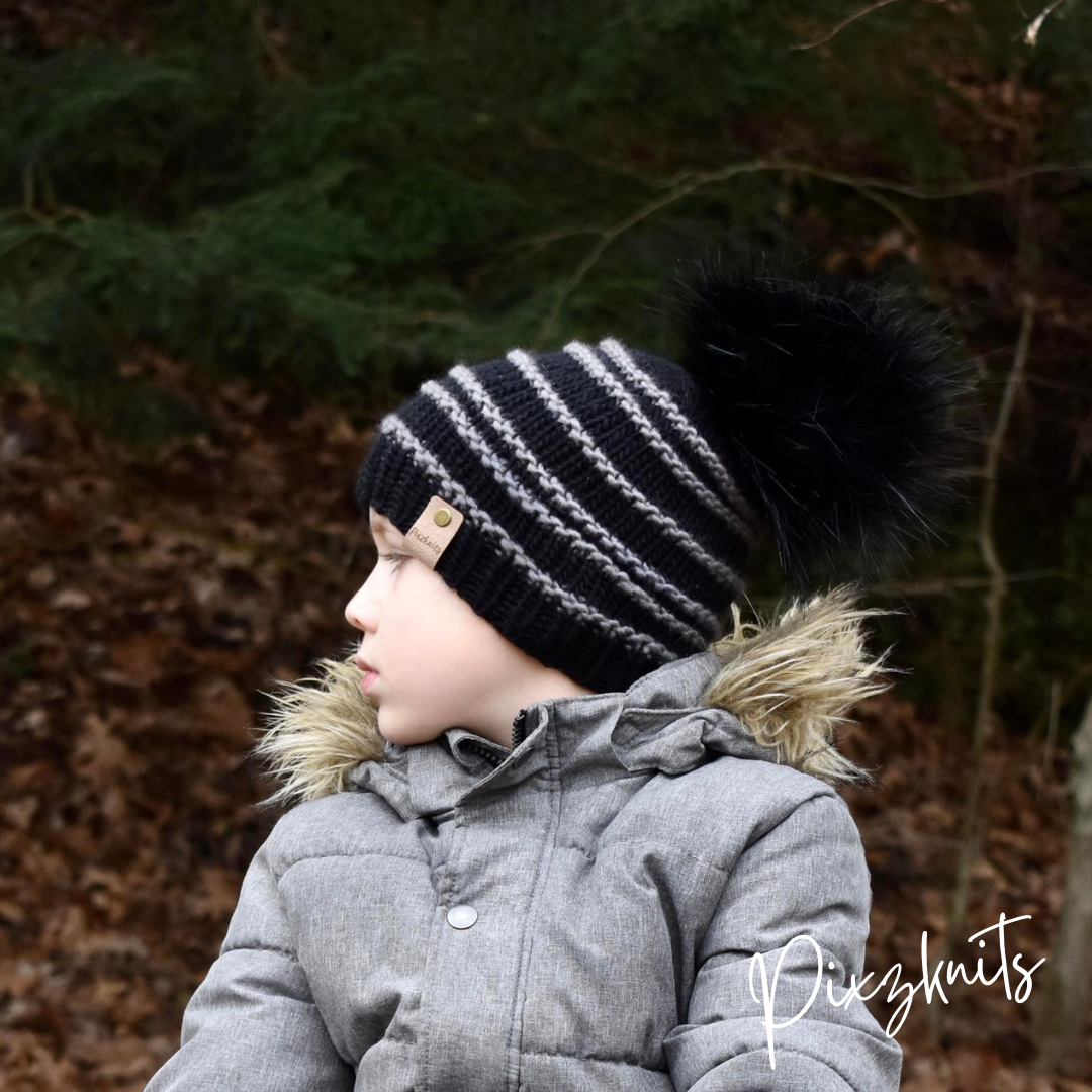 Striped Pixie Beanie Pattern