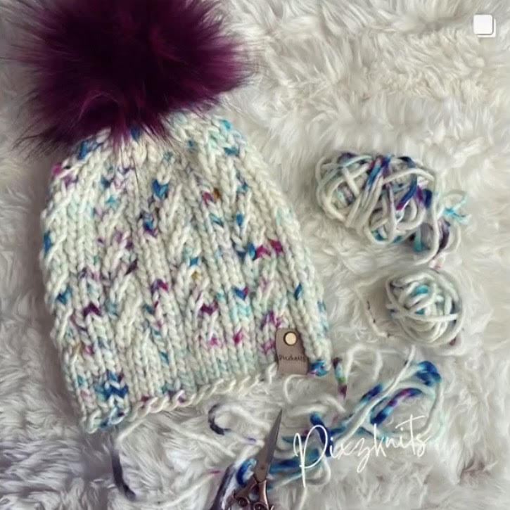 Custom Handknit Merino Wool Hat