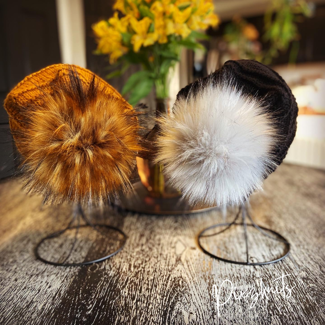 Faux Fur Pom Poms