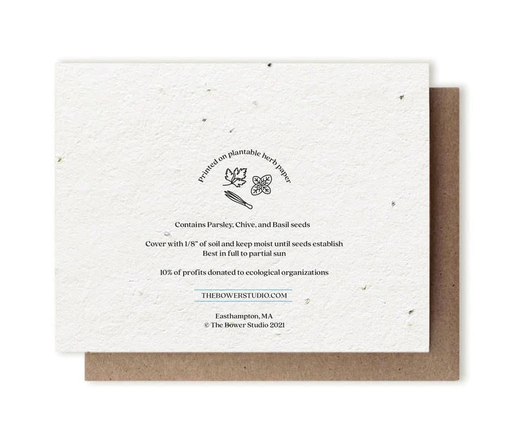 Plantable Seed Card