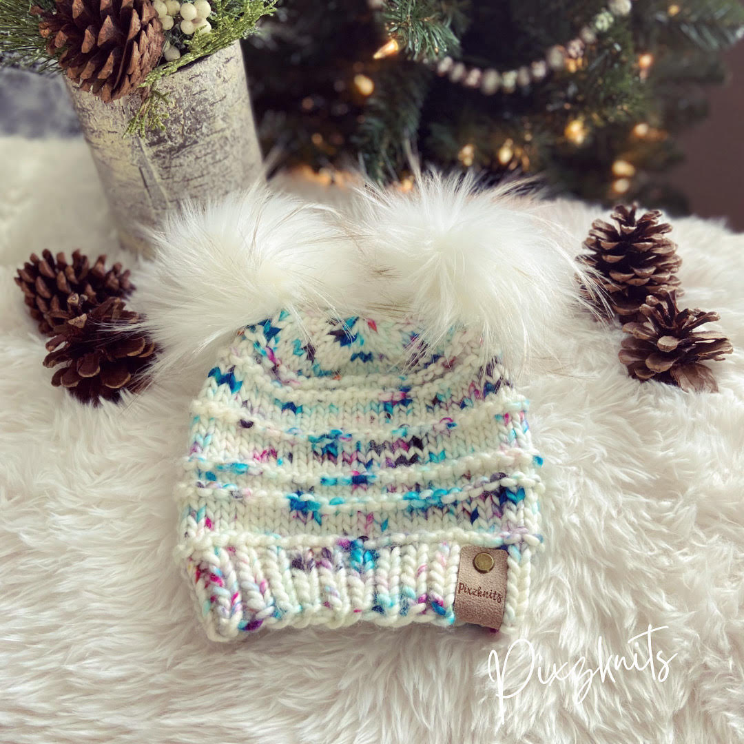 Merino Wool Double Pom Beanie