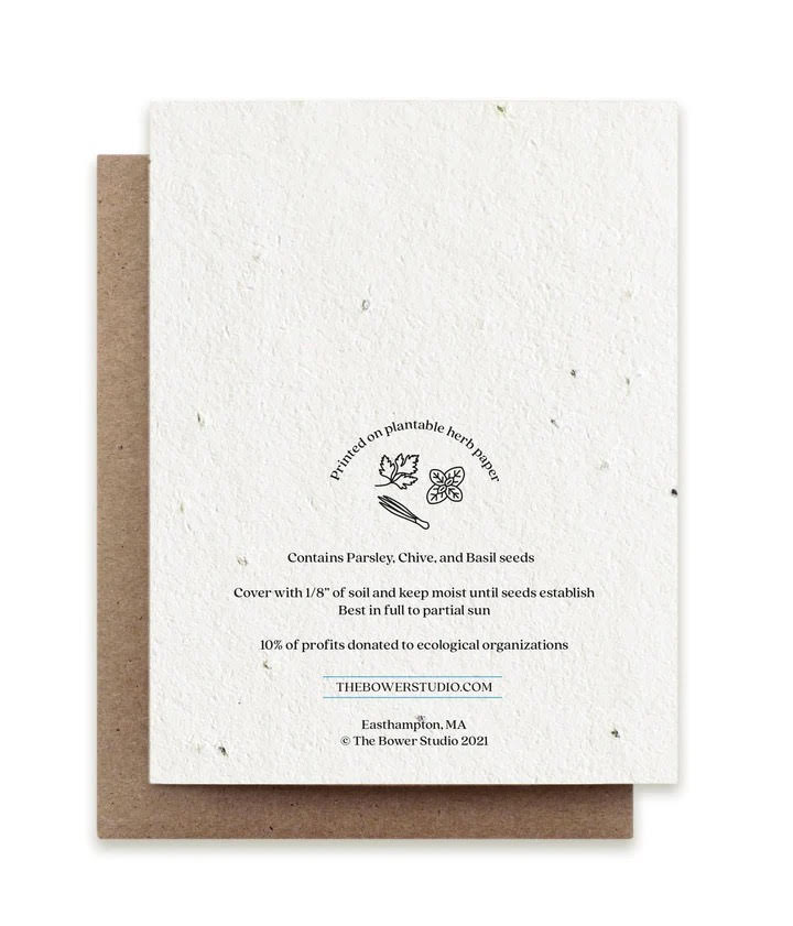 Plantable Greeting Card