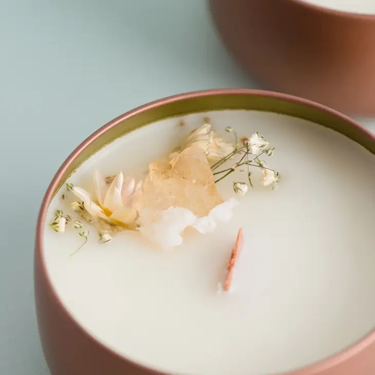 Citrine Crystal Intention Candle