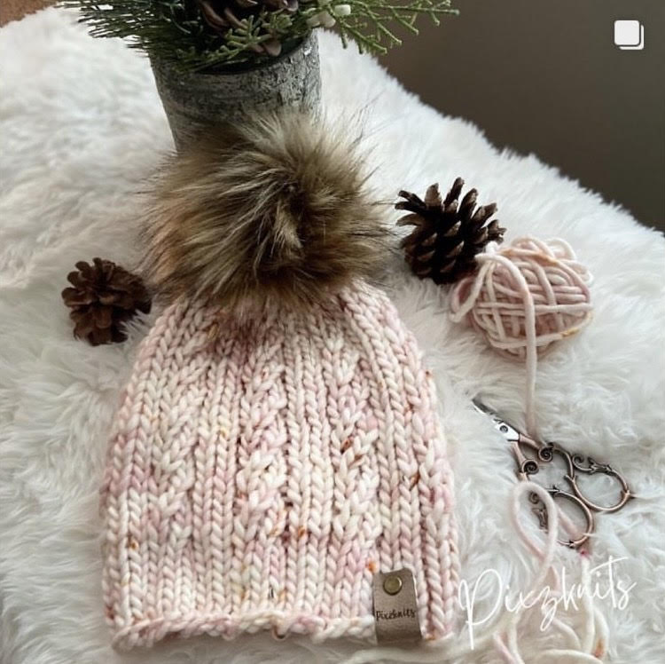 Merino Wool Beanie with Pom