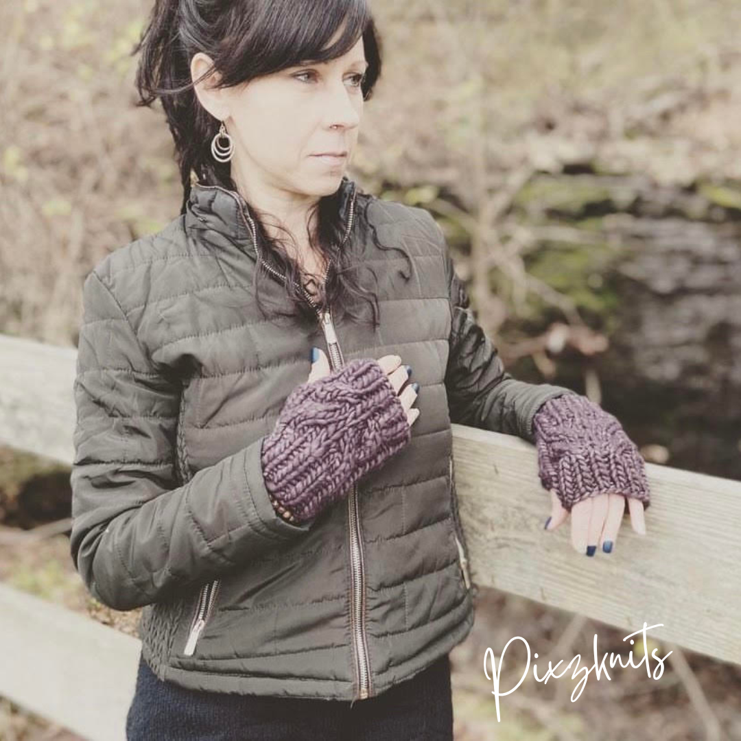 Merino Wool Fingerless Gloves
