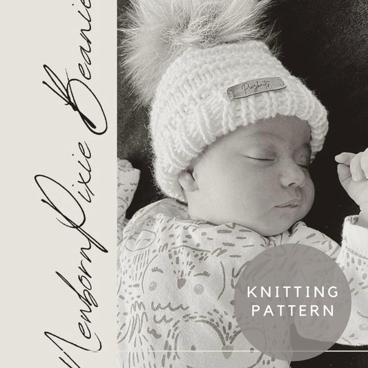 Newborn Pixie Beanie Knitting Pattern